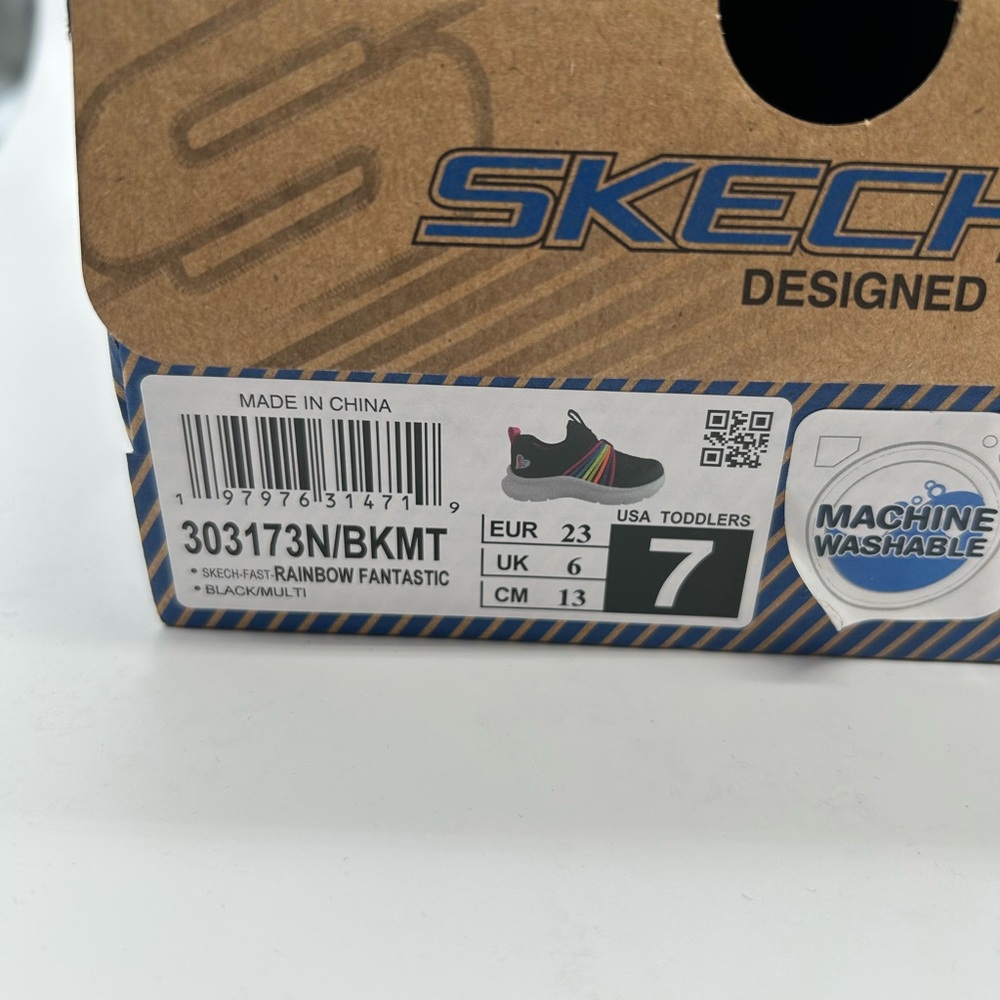 Skechers Kids' Black Multi-Color Sneakers - Picture 3 of 5